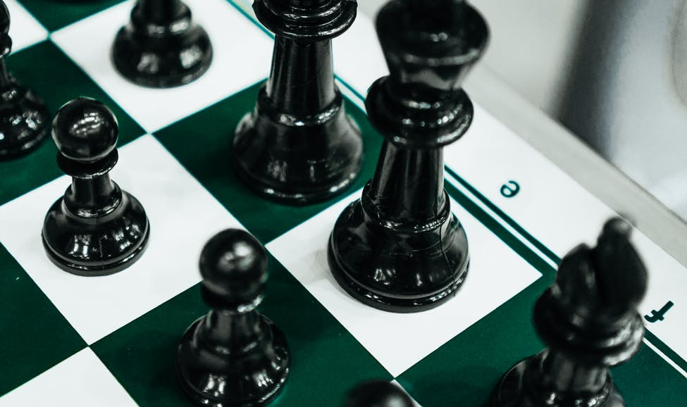 black chess pieces
